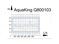 Aquaking Q800103 Tauchpumpe 5500 l /h Std , 3,00 atm. Druck